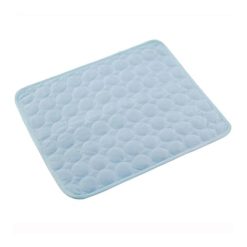 BODOBTF Tapis rafraîchissant d'été pour chien et chat - Très grande taille - Accessoires pour animaux de compagnie - Couverture durable pour canapé et chat - Bleu clair - 2XL - 150 x 100 cm