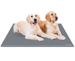 Pecute Tapis Rafraichissant Chien | XXL 140 * 90 cm, Tapis Refroidissement Chien | Version Améliorée - Reste Froid Plus Longtemps, Tapis Fraicheur Chien Chat | Plus Durable - Résistant Aux Rayures