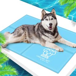 Pawtasy Tapis Rafraichissant pour Chien et Chats Tapis Refroidissant Gel Non Toxique Tapis Fraicheur pour Animaux de Compagnie Matelas Refrigerant Étanche et Facile à Nettoyer XXL 120 x 80 cm